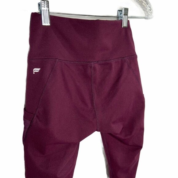 Fabletics On-The-Go High-Waisted Legging Womens size XS Color Plum - Picture 10 of 11
